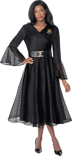 Dresses By Nubiano <br> (Fall 2026) <br> DN101191 <br> <br> Black <br> 8 10 12 14 16 18 <br> 16w 18w 20w 22w 24w 26w<br><br>1 Piece Dress