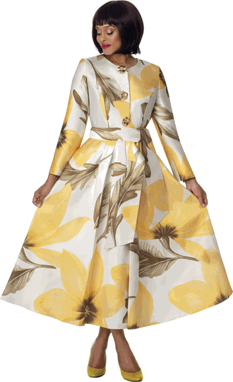 Dresses By Nubiano <br> (Fall 2026) <br> DN101271 <br> <br> Multi-Olive <br> 8 10 12 14 16 18 <br> 16w 18w 20w 22w 24w 26w<br><br>1 Piece Dress