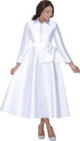 Dresses By Nubiano <br> (Spring 2026) <br> DN100311 <br> <br> White <br> 8 10 12 14 16 18 <br> 16w 18w 20w 22w 24w 26w<br><br>Twill