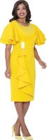 Dresses By Nubiano <br> (SALE) <br> DN100391 <br> <br> Yellow <br> 16 24w<br><br>