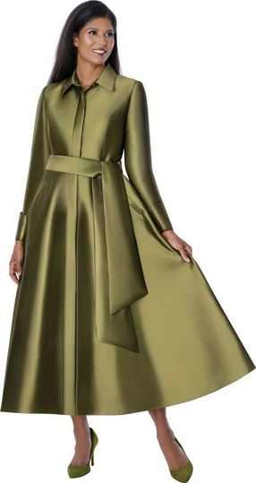 Dresses By Nubiano <br> (Spring 2026) <br> DN100311 <br> <br> Olive <br> 8 10 12 14 16 18 <br> 16w 18w 20w 22w 24w 26w<br><br>Twill