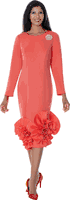Dresses By Nubiano <br> (Spring 2026) <br> DN100681 <br> <br> Coral <br> 8 10 12 14 16 18 <br> 16w 18w 20w 22w 24w 26w<br><br>Scuba
