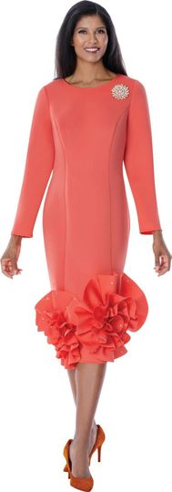 Dresses By Nubiano <br> (Spring 2026) <br> DN100681 <br> <br> Coral <br> 8 10 12 14 16 18 <br> 16w 18w 20w 22w 24w 26w<br><br>Scuba