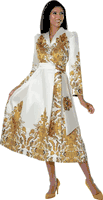 Dresses By Nubiano <br> (Spring 2026) <br> DN100801 <br> <br> White/Gold <br> 8 10 12 14 16 18 <br> 16w 18w 20w 22w 24w 26w<br><br>Twill