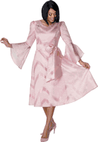 Dresses By Nubiano <br> (Spring 2026) <br> DN100831 <br> <br> Pink <br> 8 10 12 14 16 18 <br> 16w 18w 20w 22w 24w 26w<br><br>Burnout Jacquard