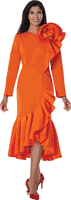 Dresses By Nubiano <br> (Spring 2026) <br> DN100881 <br> <br> Orange <br> 8 10 12 14 16 18 <br> 16w 18w 20w 22w 24w 26w<br><br>Scuba
