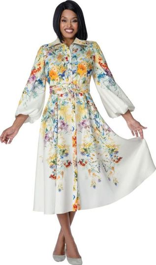 Dresses By Nubiano <br> (Spring 2026) <br> DN100911 <br> <br> Multi <br> 8 10 12 14 16 18 <br> 16w 18w 20w 22w 24w 26w<br><br>4 Way Stretch