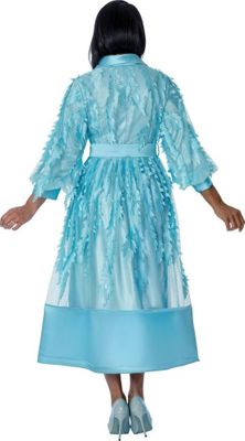 Dresses By Nubiano <br> (Spring 2026) <br> DN100961 <br> <br> Aqua-Blueq <br> 8 10 12 14 16 18 <br> 16w 18w 20w 22w 24w 26w<br><br>Novelty 3D