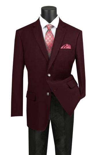 Prestige Couture <br> (Spring 2025) <br> VM-B-TR <br> <br> Burgundy <br> <br><br>REGULAR FIT SPORT COAT COLLECTION