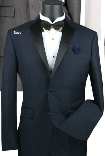 Prestige Couture <br> (Spring 2025) <br> VM-T-SC900 <br> <br> Navy <br> <br><br>SLIM FIT TUXEDO COLLECTION