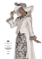 Elite Champagne <br> (Fall & Winter 2025) <br> EC6155 <br> <br> Champagne/Gold  <br>   Black/Gold <br> 8 10 12 14 16 18 20 22 24 26<br><br>Jacket/Wrap Around Skirt<br>Twill Satin/Novelty Brocade