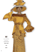 Elite Champagne <br> (Fall & Winter 2025) <br> EC6167-Go <br> <br> Gold <br> 8 10 12 14 16 18 20 22 24 26<br><br>Long Jacket/Dress<br>Twill Satin/Novelty Brocade