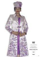 Elite Champagne <br> (Fall & Winter 2025) <br> EC6352 <br> <br> Metallic-Purple-Print <br> 8 10 12 14 16 18 20 22 24 26<br><br>Long Jacket/Dress<br>Novelty Metallic Brocade/Twill Satin