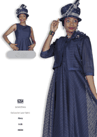 Elite Champagne <br> (Fall & Winter 2025) <br> EC6354 <br> <br> Navy <br> 8 10 12 14 16 18 20 22 24 26<br><br>Jacket/Dress<br>Exclusive Lace