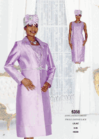 Elite Champagne <br> (Spring/Summer 2026) <br> EC6358 <br> <br> Lilac <br> 8 10 12 14 16 18 20 22 24 26<br><br>Long Jacket/Dress<br>Twill Satine/Lace