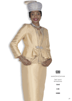Elite Champagne <br> (Fall & Winter 2025) <br> EC6360 <br> <br> Gold <br> 8 10 12 14 16 18 20 22 24 26<br><br>Jacket/Skirt/Camisole<br>Twill Satin/Rhinestones