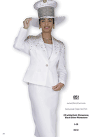 Elite Champagne <br> (Fall & Winter 2025) <br> EC6151 <br> <br> Off-white/Gold-Rhinestone  <br>   Black/Silver-Rhinestone <br> 8 10 12 14 16 18 20 22 24 26<br><br>Jacket/Skirt/Camisole<br>Exclusive Crepe De Chin