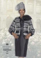 Elite Champagne <br> (Fall/Winter 2026) <br> EC6164 <br> <br> Black/Off-White  <br>  Champagne/Gold <br> 8 10 12 14 16 <br> 18 20 22 24 26<br><br>Jacket/Skirt/Camisole<br>Twill Satin/Brocade