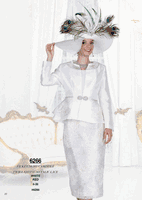 Elite Champagne <br> (Spring/Summer 2026) <br> EC6266 <br> <br> Metallic-White  <br>  Metallic-Red <br> 8 10 12 14 16 18 20 22 24 26<br><br>Jacket/Skirt/Camisole<br>Twill Satine/Metallic Lace