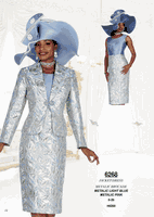 Elite Champagne <br> (Spring/Summer 2026) <br> EC6268 <br> <br> Metallic-Light-Blue  <br>  Metallic-Pink <br> 8 10 12 14 16 18 20 22 24 26<br><br>Jacket/Dress<br>Metallic Brocade