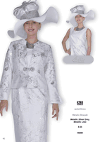 Elite Champagne <br> (Fall & Winter 2025) <br> EC6269 <br> <br> Metallic-Silver Grey  <br>   Metallic-Lilac <br> 8 10 12 14 16 18 20 22 24 26<br><br>Jacket/Dress<br>Metallic Brocade