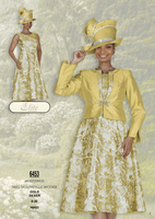Elite Champagne <br> (Fall/Winter 2026) <br> EC6453 <br> <br> Gold  <br>  Silver <br> 8 10 12 14 16 <br> 18 20 22 24 26<br><br>Jacket/Dress<br>Twill Satin/Metallic Brocade