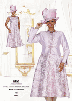 Elite Champagne <br> (Spring/Summer 2026) <br> EC6453 <br> <br> Metallic-Light-Pink <br> 8 10 12 14 16 18 20 22 24 26<br><br>Jacket/Dress<br>Twill Satine/Metallic Brocade