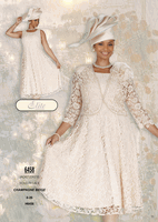 Elite Champagne <br> (Fall/Winter 2026) <br> EC6458 <br> <br> Champagne-Beige <br> 8 10 12 14 16 <br> 18 20 22 24 26<br><br>Jacket/Dress<br>Novelty Lace