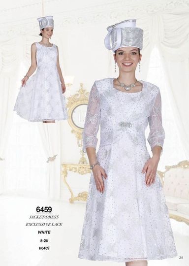 Elite Champagne <br> (Spring/Summer 2026) <br> EC6459 <br> <br> White <br> 8 10 12 14 16 18 20 22 24 26<br><br>Jacket/Dress<br>Exclusive Lace