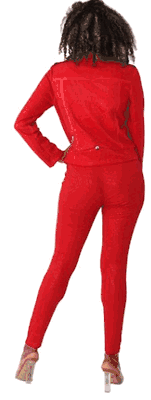 ForHer <br> (2025) <br> FH82023 <br> <br> Red <br> S M L XL 1x 2x<BR><BR>Suede Diamond Embellished Pants ForHer <br> (2025) <br> FH82023 <br> <br> Red <br> S M L XL 1x 2x<BR><BR>Suede Diamond Embellished Pants