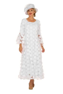 Giovanna <br> (2025) <br> GVD1650L <br> <br> White <br> 8 10 12 14 16 18 <br> 16w 18w 20w 22w 24w 26w 28w<br><br>Bell Sleeve A-line Dress w/ Circular Petals Décor - Long Dress 57" (Missy) 58" (Plus) Giovanna <br> (2025) <br> GVD1650L <br> <br> White <br> 8 10 12 14 16 18 <br> 16w 18w 20w 22w 24w 26w 28w<br><br>Bell Sleeve A-line Dress w/ Circular Petals Décor - Long Dress 57" (Missy) 58" (Plus)