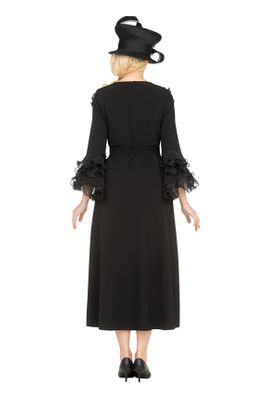 Giovanna <br> (2025) <br> GVD7212 <br> <br> Black <br> 8 10 12 14 16 18 <br> 16w 18w 20w 22w 24w<br><br>Belted A-line Dress in Stretch Crepe & Organza Giovanna <br> (2025) <br> GVD7212 <br> <br> Black <br> 8 10 12 14 16 18 <br> 16w 18w 20w 22w 24w<br><br>Belted A-line Dress in Stretch Crepe & Organza