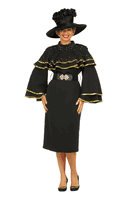 Giovanna <br> (2025) <br> GVD7215 <br> <br> Black <br> 10 12 14 16 18 <br> 16w 18w 20w 22w 24w<br><br>Mock Neck Shift Dress w/ Sequins and Beads Decor