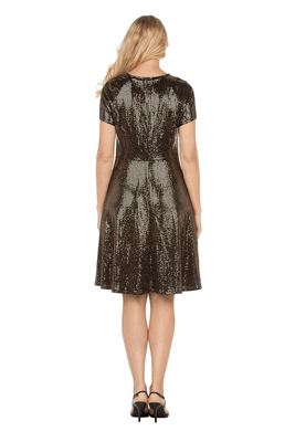 Giovanna <br> (2026) <br> GVD1620-Bl <br> <br> Black-Black <br> 8 10 12 14 16 18<br>14w 16w 18w 20w 22w 24w<br><br>Short Sleeve V-neck Sequins Fit-and-Flare Dress Giovanna <br> (2026) <br> GVD1620-Bl <br> <br> Black-Black <br> 8 10 12 14 16 18<br>14w 16w 18w 20w 22w 24w<br><br>Short Sleeve V-neck Sequins Fit-and-Flare Dress