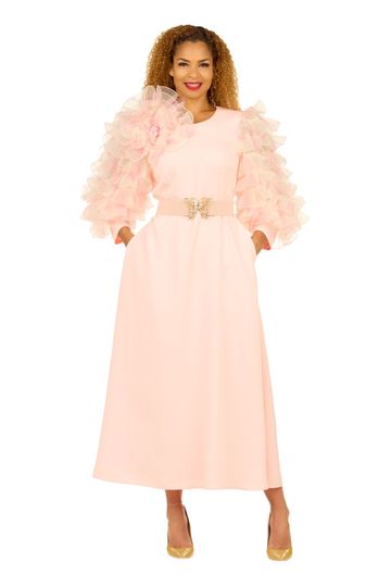 Giovanna <br> (2026) <br> GVD1677 <br> <br> Peach <br> 8 10 12 14 16 18 <br> 16w 18w 20w 22w 24w<br><br>1 Piece Dress
