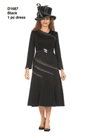 Giovanna <br> (2026) <br> GVD1687 <br> <br> Black <br> 8 10 12 14 16 18 <br> 16w 18w 20w 22w 24w<br><br>Light Scuba A-Line Dress w/Galaxy Stone Decor
