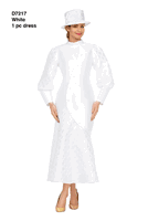 Giovanna <br> (2026) <br> GVD7217 <br> <br> White <br> 8 10 12 14 16 18 20 22 24<br><br>Silky Twill Bubble Sleeve Asymmetric Dress