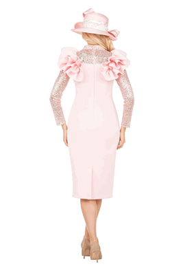 Giovanna <br> (2026) <br> GVDP2452 <br> <br> Soft-Pink <br> S M L XL 1X 2X 3X<br><br>Elegant Scuba Sheath Dress w/ Semi-Sheer Lace Sleeve Giovanna <br> (2026) <br> GVDP2452 <br> <br> Soft-Pink <br> S M L XL 1X 2X 3X<br><br>Elegant Scuba Sheath Dress w/ Semi-Sheer Lace Sleeve