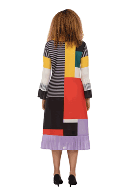 Giovanna <br> (2026) <br> GVDP2462 <br> <br> Multi-Colors <br> S M L XL 1X 2X<br><br>Artistic Colorblock Pleated Shirt Dress with Belt Giovanna <br> (2026) <br> GVDP2462 <br> <br> Multi-Colors <br> S M L XL 1X 2X<br><br>Artistic Colorblock Pleated Shirt Dress with Belt