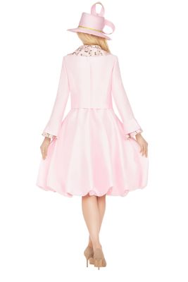 Giovanna <br> (2026) <br> GVG1221 <br> <br> Pink <br> 8 10 12 14 16 18 20 <br><br>Faux 2pc Silky Twill + Sequin Lace Trim Coat Dress Giovanna <br> (2026) <br> GVG1221 <br> <br> Pink <br> 8 10 12 14 16 18 20 <br><br>Faux 2pc Silky Twill + Sequin Lace Trim Coat Dress