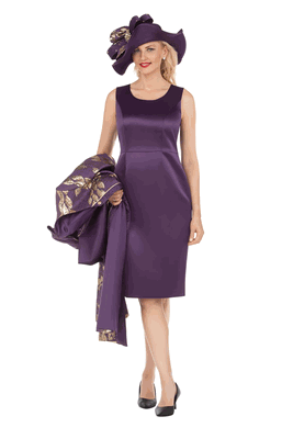 Giovanna <br> (2026) <br> GVG1340 <br> <br> Eggplant/Gold <br> 8 10 12 14 16 18 <br> 16w 18w 20w 22w 24w 26w<br><br>2pc Floral Brocade Long Jacket & Satin-look Dress Set Giovanna <br> (2026) <br> GVG1340 <br> <br> Eggplant/Gold <br> 8 10 12 14 16 18 <br> 16w 18w 20w 22w 24w 26w<br><br>2pc Floral Brocade Long Jacket & Satin-look Dress Set