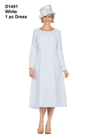Giovanna <br> (2026) <br> GVD1451-Wh <br> <br> White <br> 8 10 12 14 16 18<br>14w 16w 18w 20w 22w 24w 26w 28w<br><br>1 Piece Washable Paneled A-line Simple Dress