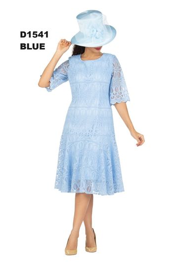 Giovanna <br> (2026) <br> GVD1541 <br> <br> Black <br> 8 10 12 14 16 18 <br> 14w 16w 18w 20w 22w 24w 26w <br><br>1pc Embroidery Lux Lace Pleated Flare Dress