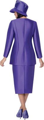 GMI Fancies <br> (Fall 2026) <br> G401942 <br> <br> Purple <br> 8 10 12 14 16 18 <br>  16w 18w 20w 22w<br>  24w 26w 28w 30w <br><br> 2 Piece Skirt Suit
