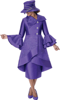 GMI Fancies <br> (Fall 2026) <br> G402012 <br> <br> Purple <br> 8 10 12 14 16 18 <br>  16w 18w 20w 22w<br>  24w 26w 28w 30w <br><br> 2 Piece Skirt Suit