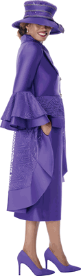 GMI Fancies <br> (Fall 2026) <br> G402012 <br> <br> Purple <br> 8 10 12 14 16 18 <br>  16w 18w 20w 22w<br>  24w 26w 28w 30w <br><br> 2 Piece Skirt Suit