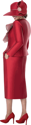 GMI Fancies <br> (Fall 2026) <br> G402092 <br> <br> Burgundy <br> 8 10 12 14 16 18 <br>  16w 18w 20w 22w<br>  24w 26w 28w 30w <br><br> 2 Piece Skirt Suit