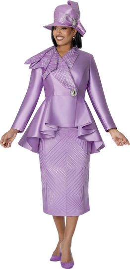GMI Fancies <br> (Spring 2026) <br> G401702 <br> <br> Lavender <br> 8 10 12 14 16 18 <br>  16w 18w 20w 22w<br>  24w 26w 28w 30w <br><br> 2 Piece Skirt Suit