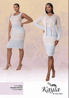 Kayla <br> (2025) <br> KA51005 <br> <br> Multi <br> 6 8 10 12 14 16 18 20 22 24<br><br>Gradient - 2 Piece KNIT Dress & Jacket