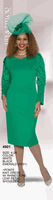 Lily & Taylor <br> (Volume 134) <br> LT4901 <br> <br> White  <br>  Black  <br>  Emerald <br> 4 6 8 10 12 14<br>   16 18 20 22 24<BR><BR>Ponte Knit Dress w/Rhinestone Leaf Petal Shoulder
